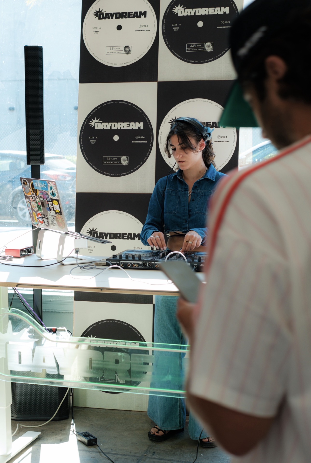 Melody.MP3 at a daytime retail pop-up in Los Angeles